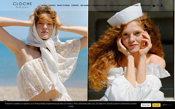 Screenshot of clochefashion.com