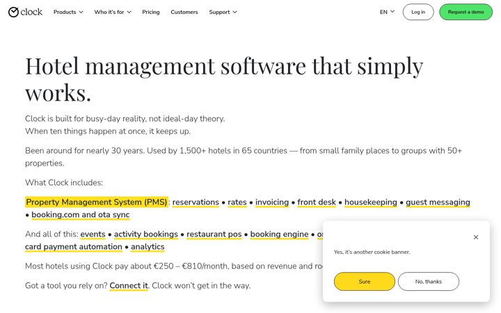 Zrzut ekranu clock-software.com