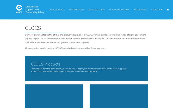 Screenshot of clocsshop.co.uk