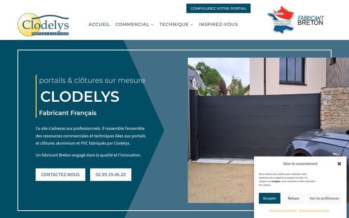 Captură de ecran a clodelystech.fr
