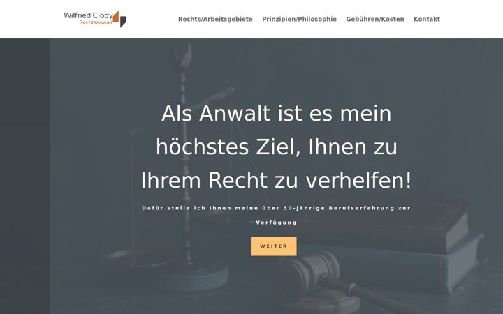 Screenshot of cloedy-wilfried.de