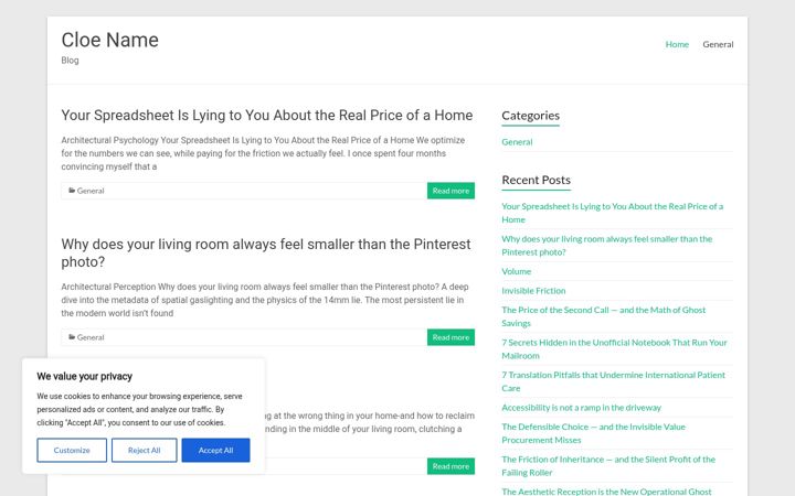 Screenshot of cloename.com