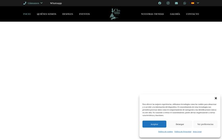 Screenshot of clofashionshow.com