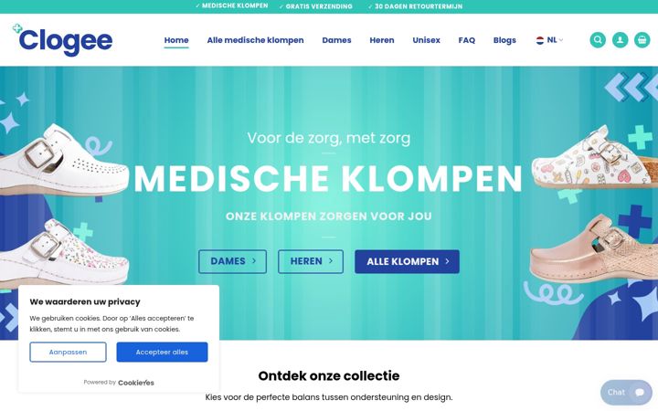 Captura de ecrã de clogee.nl
