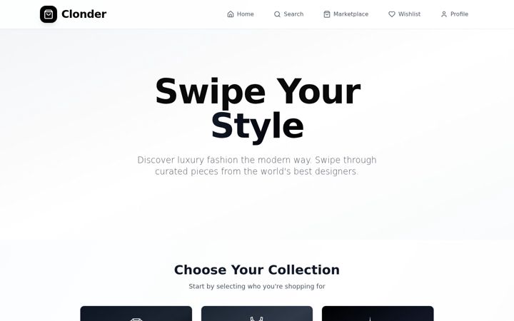 Screenshot of clonder.com