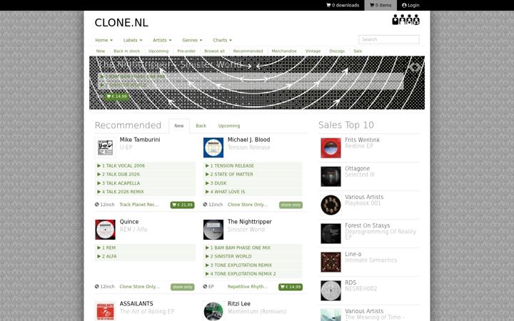 Screenshot of clone.nl