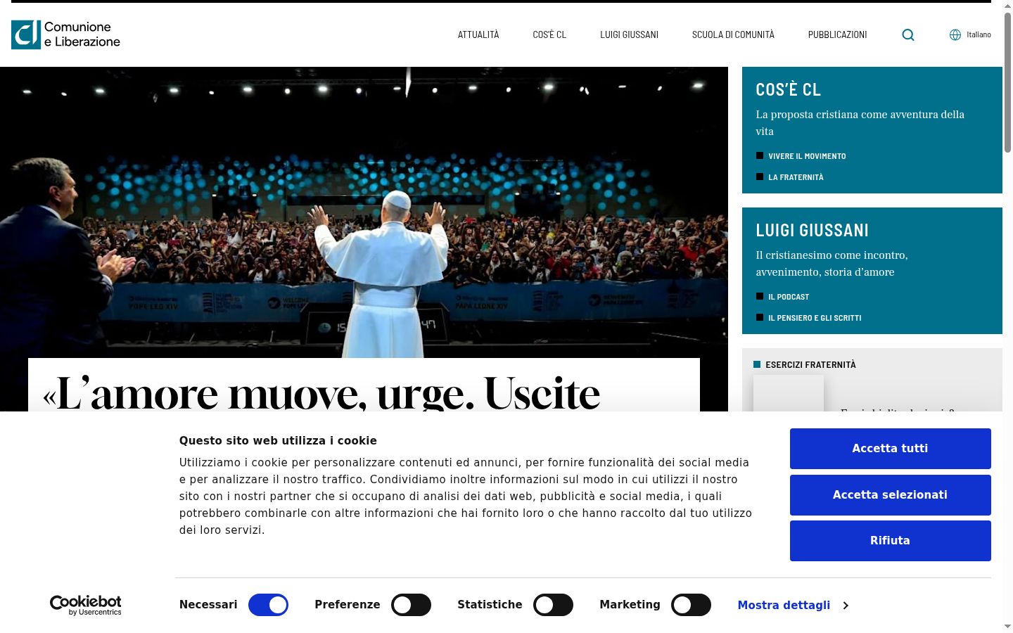 Screenshot des Einwilligungsbanners vor jeglicher Interaktion