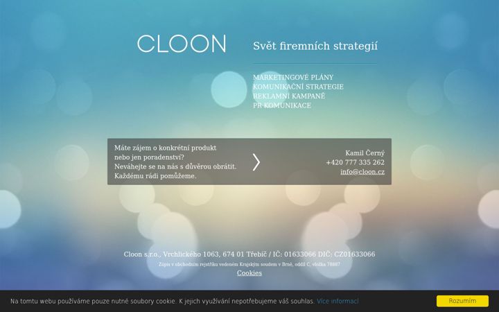 Skjámynd af cloon.cz