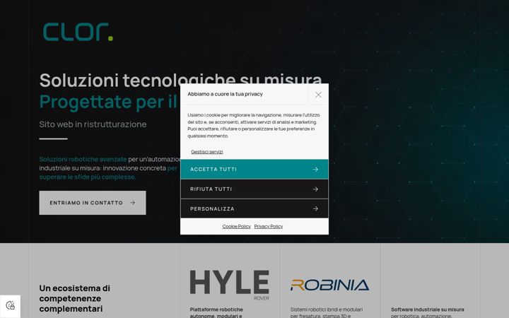 Screenshot of clorindustry.com