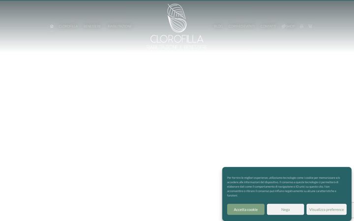 Screenshot of clorofillabenessere.it