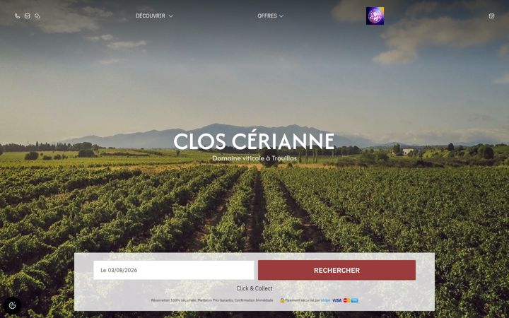 Ekraanipilt saidist clos-cerianne.fr