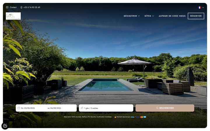 Screenshot of clos-de-la-charbonniere.com