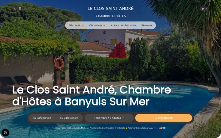 Screenshot of clos-st-andre.com