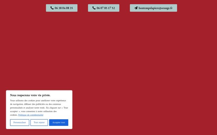 Screenshot of closdebeauregard.com