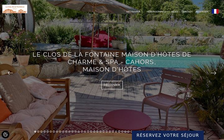 Screenshot of closdelafontainelabastidemarnhac.com