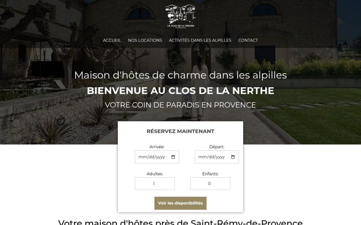 Ekraanipilt saidist closdelanerthe.fr