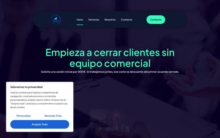 Captura de pantalla de closefy.es