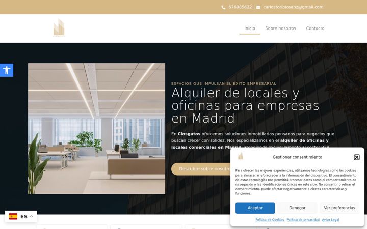 Captura de pantalla de closgatos.es