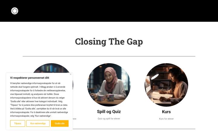 Ekrano kopija closingthegap.no