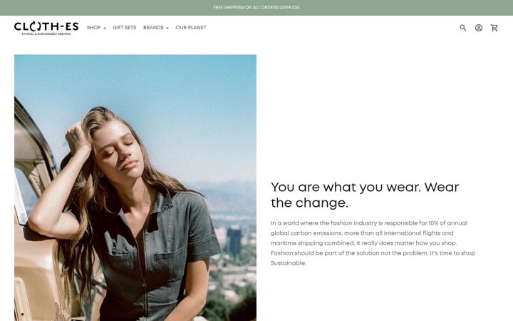 Screenshot of cloth-es.com