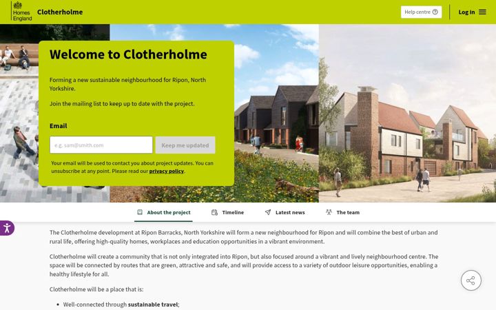 Captura de ecrã de clotherholme.co.uk