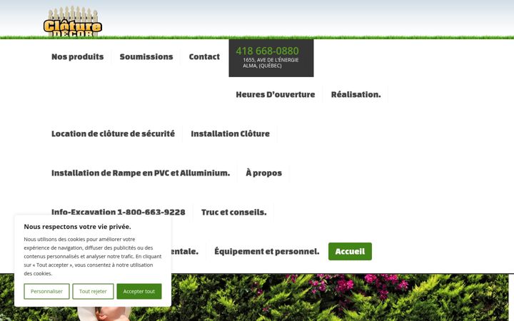 Screenshot of cloturedecor.com