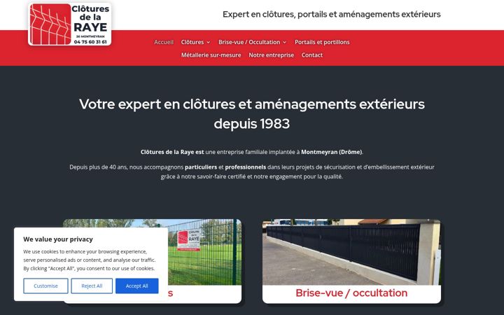 Screenshot of cloturedelaraye.fr