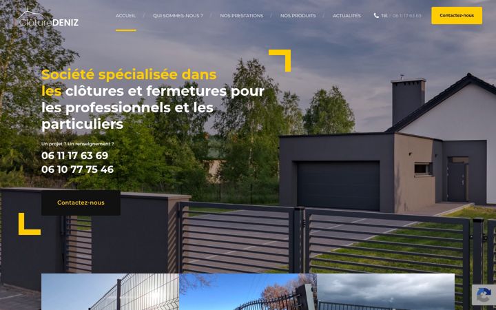 Screenshot of cloturedeniz.com