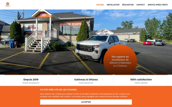 Screenshot of clotureplante.com