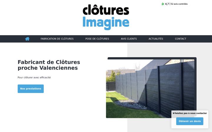 Screenshot of clotures-imagine-avis.com