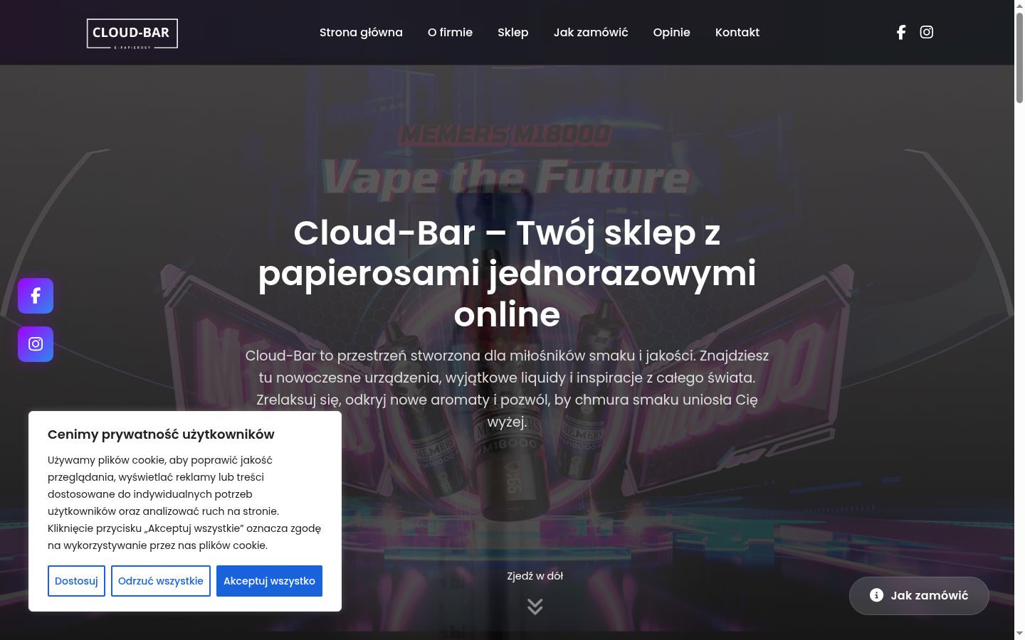Snímka obrazovky banera súhlasu zobrazeného pred akoukoľvek interakciou