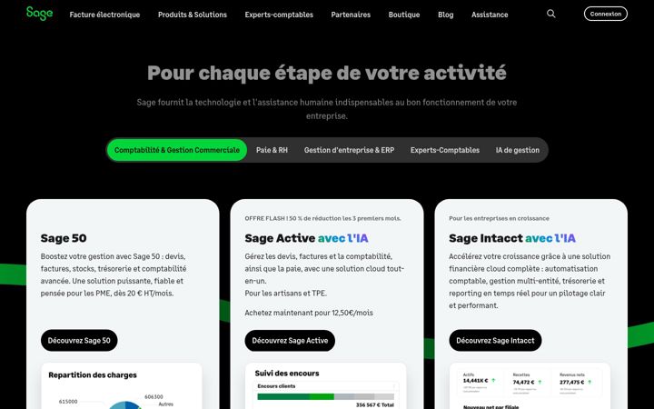 Screenshot of cloud-by-sage.fr