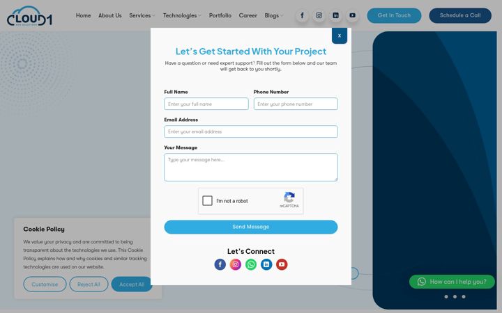 Screenshot of cloud1.me