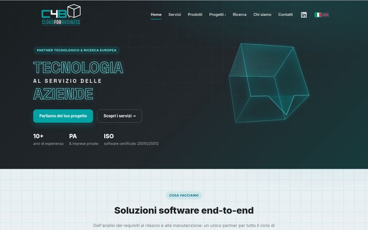 Screenshot of cloud4business.it