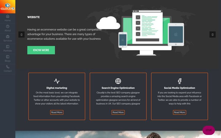 Screenshot van cloud9i.co.uk