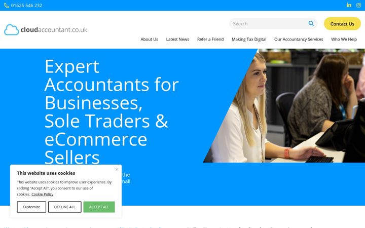 Screenshot van cloudaccountant.co.uk