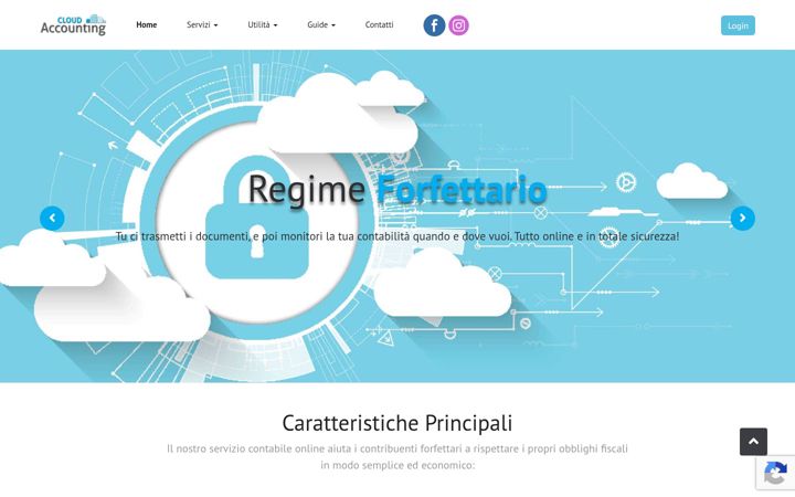 Snímek obrazovky cloudaccounting.it