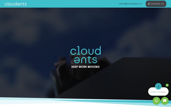 Skjámynd af cloudants.nl