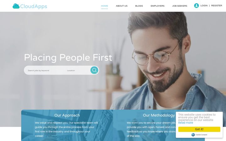 Captura de ecrã de cloudappsconsulting.com.au
