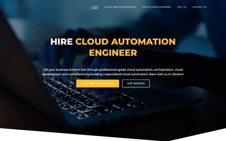 Screenshot of cloudautomationengineer.com