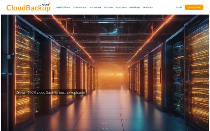 Screenshot di cloudbackup.si