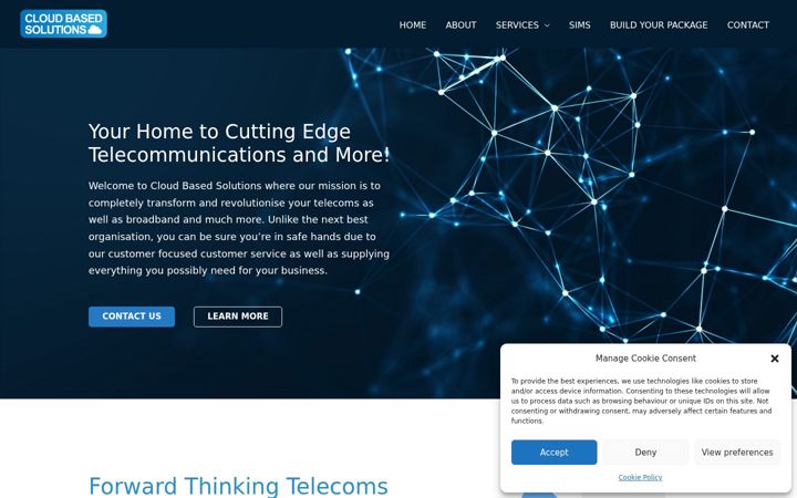 Screenshot van cloudbasedsolution.co.uk