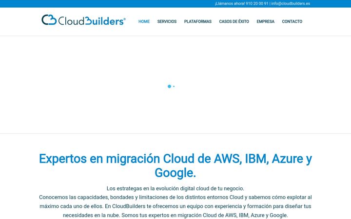 Captura de pantalla de cloudbuilders.es