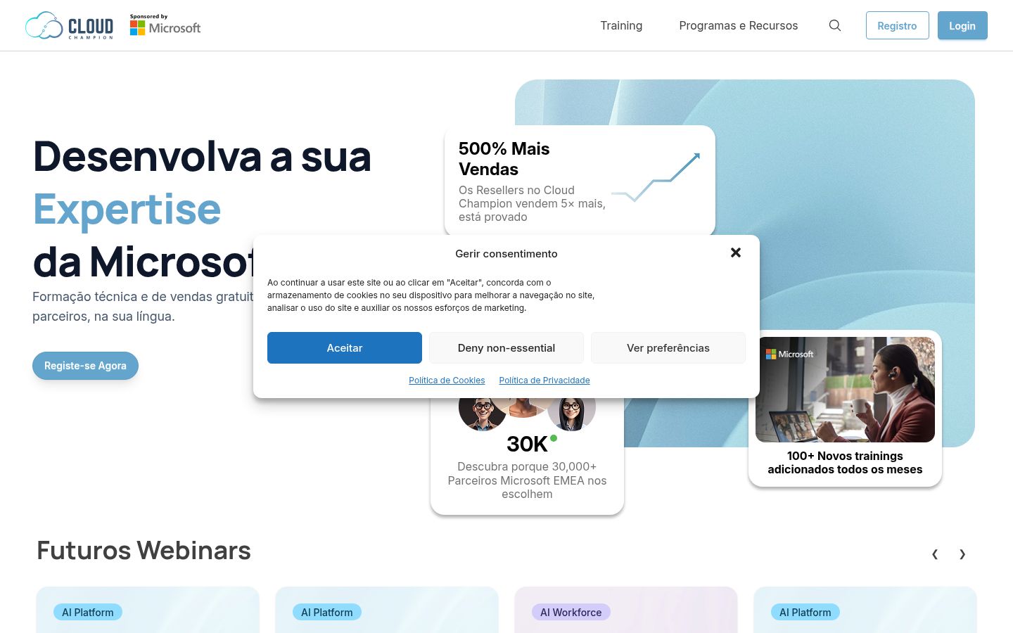 Sutikimo reklamjuostės, rodytos prieš bet kokią sąveiką, ekrano kopija