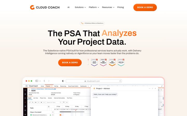 Screenshot of cloudcoach.com