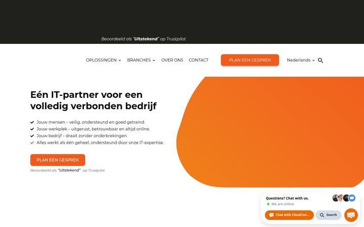 Screenshot von cloudconnected.nl