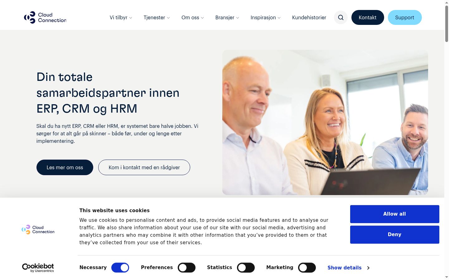 Sutikimo reklamjuostės, rodytos prieš bet kokią sąveiką, ekrano kopija