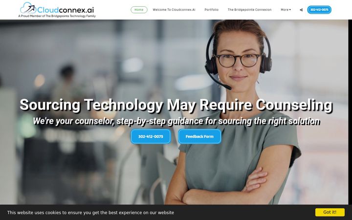 Zrzut ekranu cloudconnex.ai