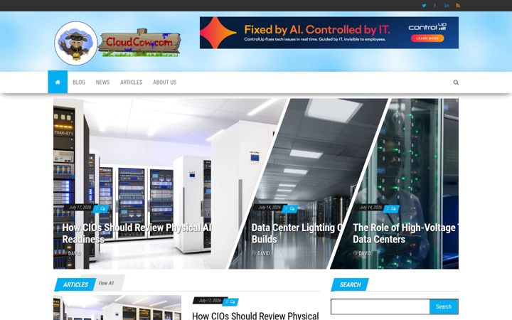 Screenshot of cloudcow.com