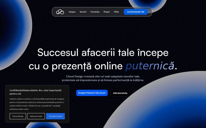 Zrzut ekranu clouddesign.ro
